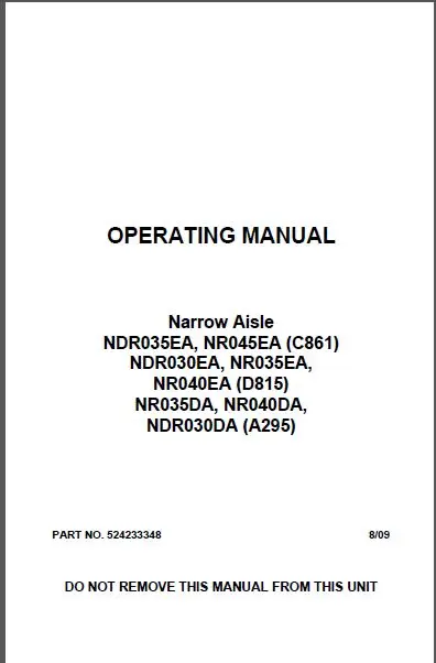 Yale Operating Manuals Pdf 2017 For Full Set Pdf Full Set Aliexpress