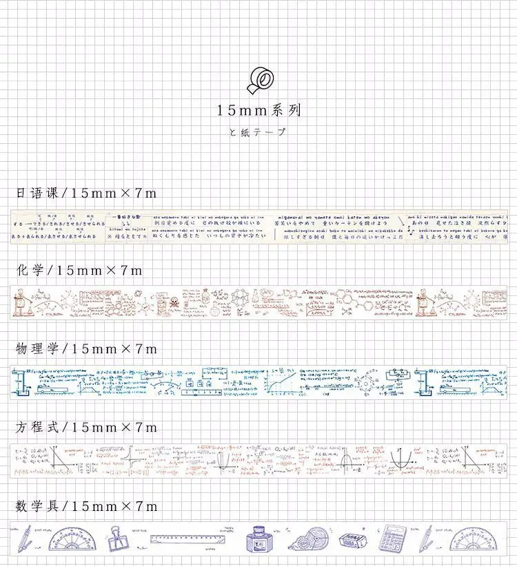 Креативная школьная серия тирантов васи клейкая лента DIY Скрапбукинг наклейка этикетка маскирующая лента