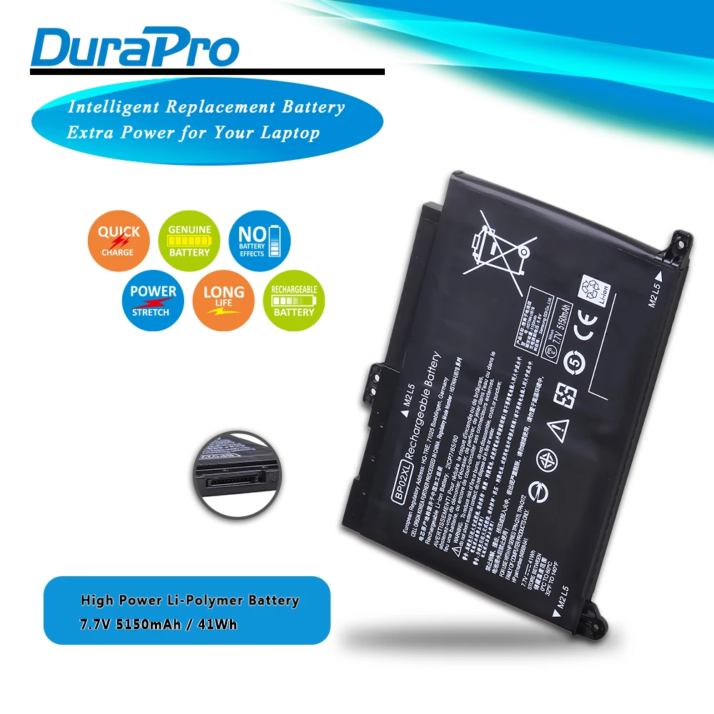 

7.7V 41wh 5150mAh BP02XL Laptop Battery for HP Pavilion PC 15 15-AU 849909-850 (F9-21) 849569-421 HSTNN-LB7H BP02041XL Laptop
