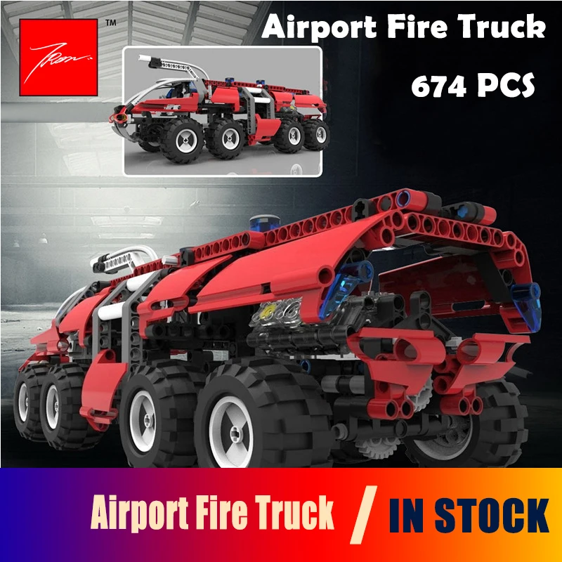 

20042 674Pcs Model Building Blocks toys The Airport Fire Truck compatible with lego Technic Series Educational DIY toys hobbies