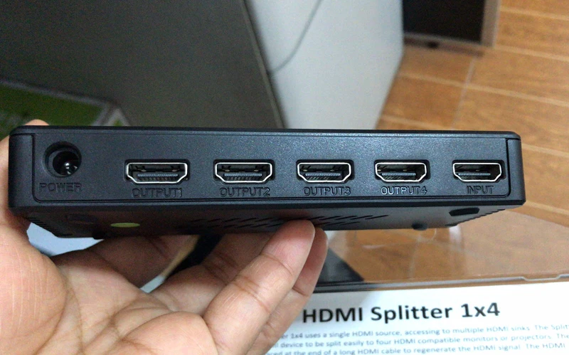 HDMI сплиттер 1X4 Full HD 1080p 60 Гц видео конвертер коммутатор сплит 1 в 4 выход для MACBOOK DELL