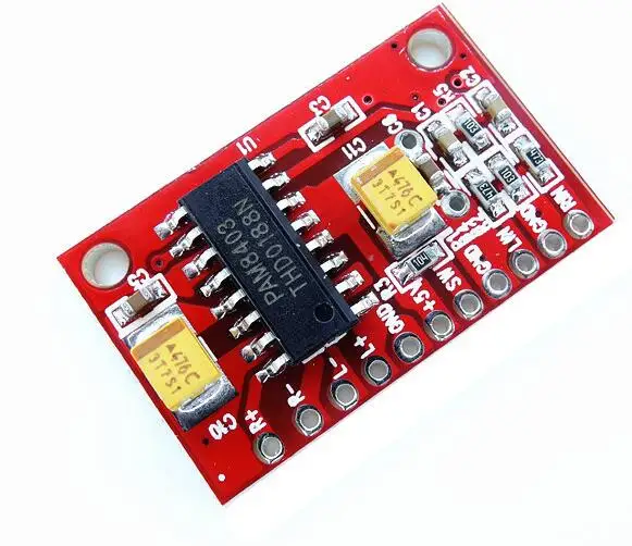 2PCS Red board PAM8403 super mini digital power amplifier