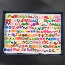 100 пар/компл. милые серьги-гвоздики с животными комплект ручной работы из полимерной глины», «Медведь», «кошка», «Собака»/малого Фруктовый Набор серег различные аксессуары