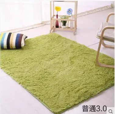 Черные мягкие ковры противоскользящая плюшевая повязка для волос мохнатый ковер из искусственного меха коврики для гостиной спальни Alfombras - Цвет: Grass green