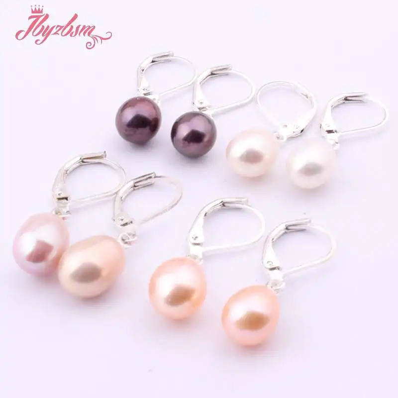 Женские серьги подвески с натуральным пресноводным жемчугом 7 8 9 мм|dangle earrings|earrings