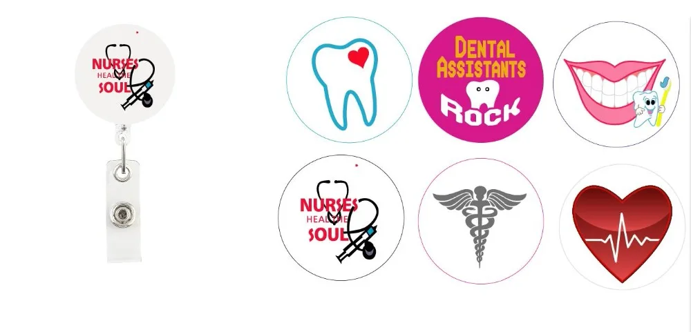 

Medical ID Badge Holder Reel Retractable Nurse Doctor 10PCS/LOT
