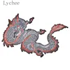 Lychee-patchs brodés Dragon chinois | Appliques créatives bleu rouge, accessoires de couture pour vêtements, fait à la main, bricolage ► Photo 3/5