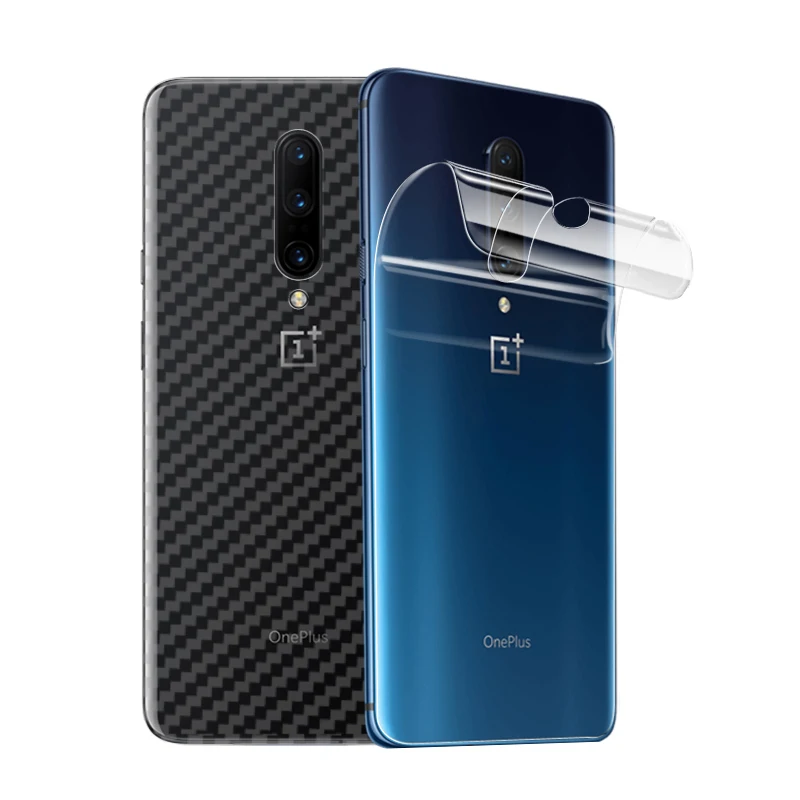 3D наклейка из углеродного волокна для OnePlus 7 Pro кожаные/деревянные Чехлы на заднюю