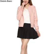 Женские куртки из искусственной кожи, розовые повседневные женские короткие пальто, стиль, высокое качество, S-XL, с буквенным принтом, черные, серые, с карманами на молнии