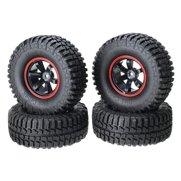 

AUSTAR 4PCS 1.9Climbing Car Wheel Tyre For 1/10 Climbing Car Red Color