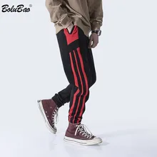 BOLUBAO Мужские штаны для бега Весна Осень Новые с буквенным принтом мужские эластичные штаны уличные мужские спортивные повседневные штаны