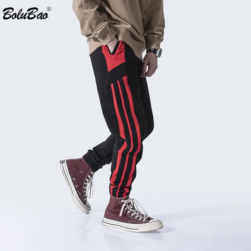 

BOLUBAO Men Jogging Pants 2019 Spring Autumn New Letter Printing Men's Elastic Band Pants Street Male Sports Casual Pants