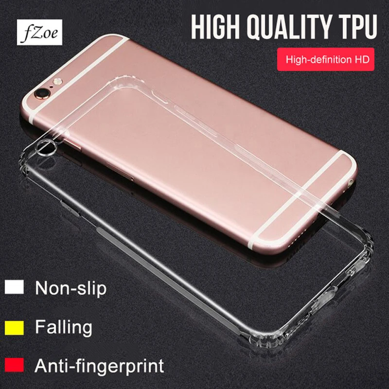 

fZoe Silicone Phone Cases for iPhone 6 6s Plus 7 7Plus Ultra Thin Dustproof Clear Phone Bag Cases Soft TPU Case Cover