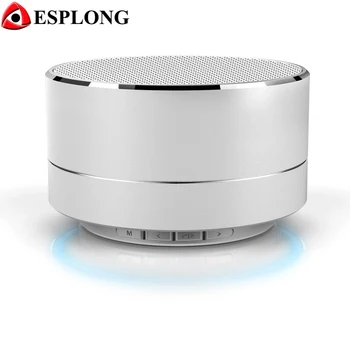 

Portable A10 Wireless EnceinteBluetooth Speaker With FM Mini LED Metal Super Bass Subwoofer Support TF Card For MP3 Music Player