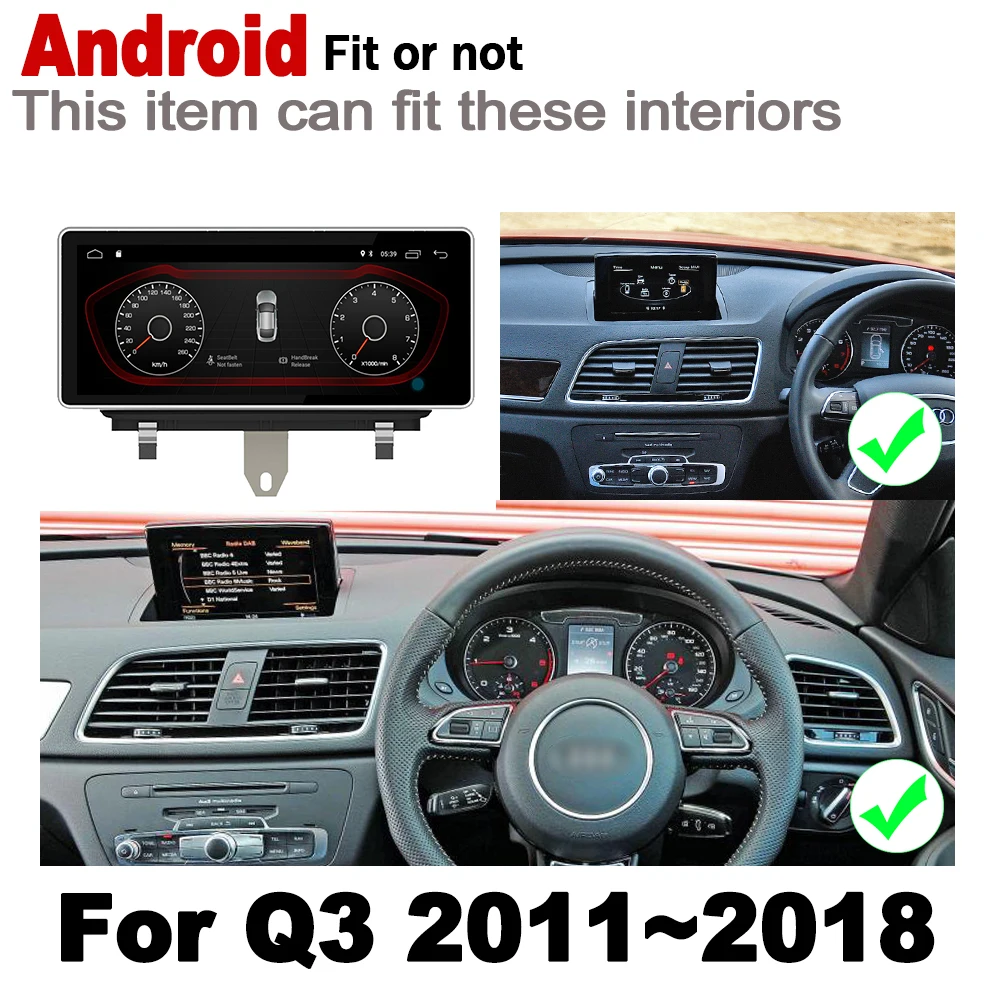 Cheap IPS Android 2 DIN Car DVD GPS For Audi Q3 8V 2011~2018 MMI Navigation multimedia player Stereo radio WiFi system 2