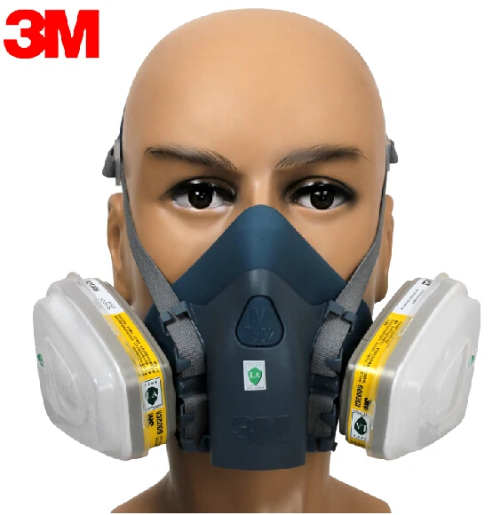 3M 7502+6002 Half face Respirator Mask Reusable Respirator Mask Against Certain Acid Gas CL2/SO2/HCl/ H2S 7 Items for 1 Set T010 3M 7502+6002 Half face Respirator Mask Reusable Respirator Mask Against Certain Acid Gas CL2/SO2/HCl/ H2S 7 Items for 1 Set T010