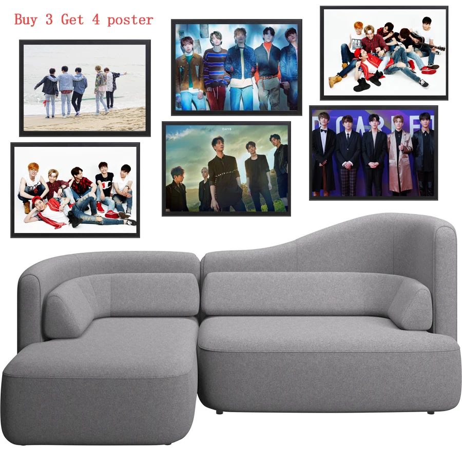 

K-pop DAY6 Family Members coated posters home decor white paper Printed Painting wall stickers