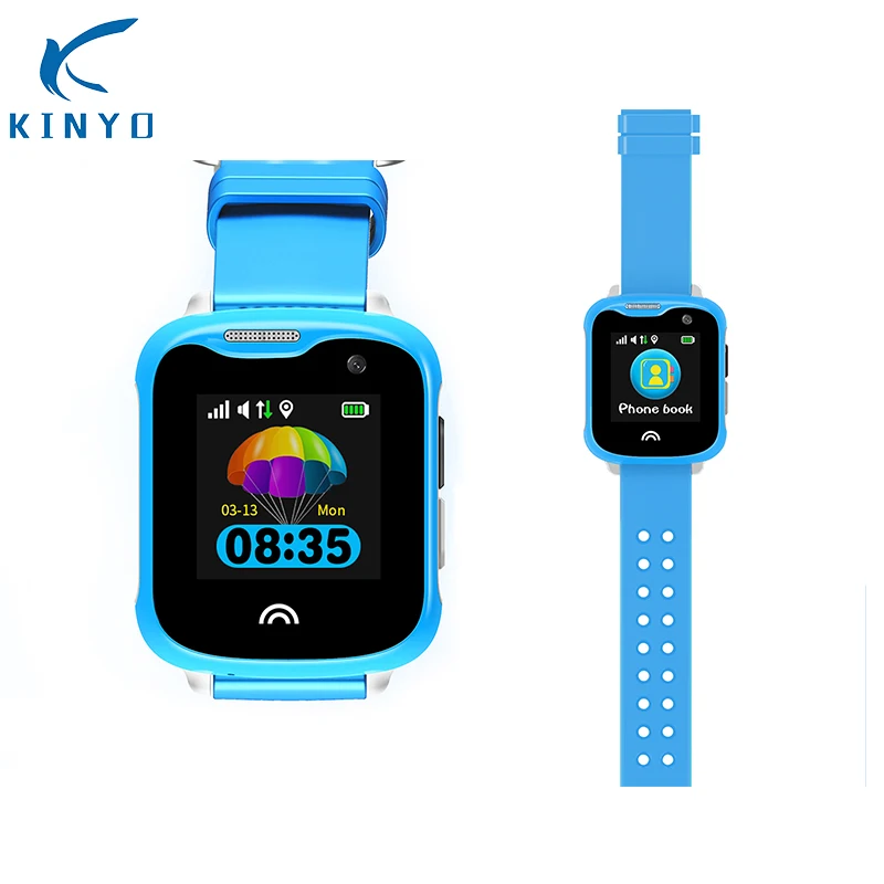 Детские Смарт часы D7 IP68 gps KINYO 2019 наручные водонепроницаемый циферблат вызова wifi