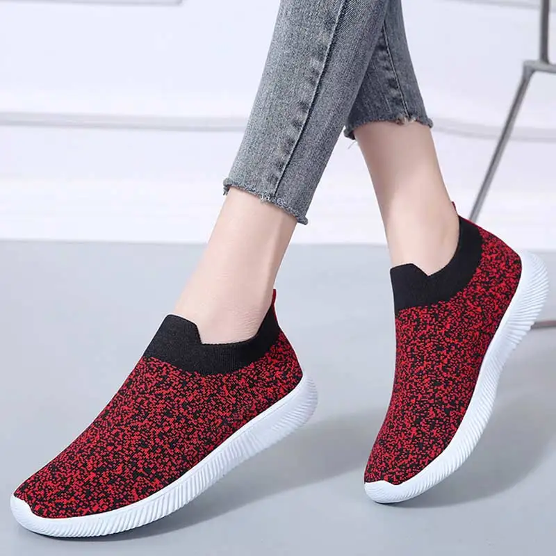 

Vulcanized Shoes Trainers Women Sneakers Platform Sneakers Slip on Roud Toe Socks Shoes Summer Basket Femme Zapatillas Mujer