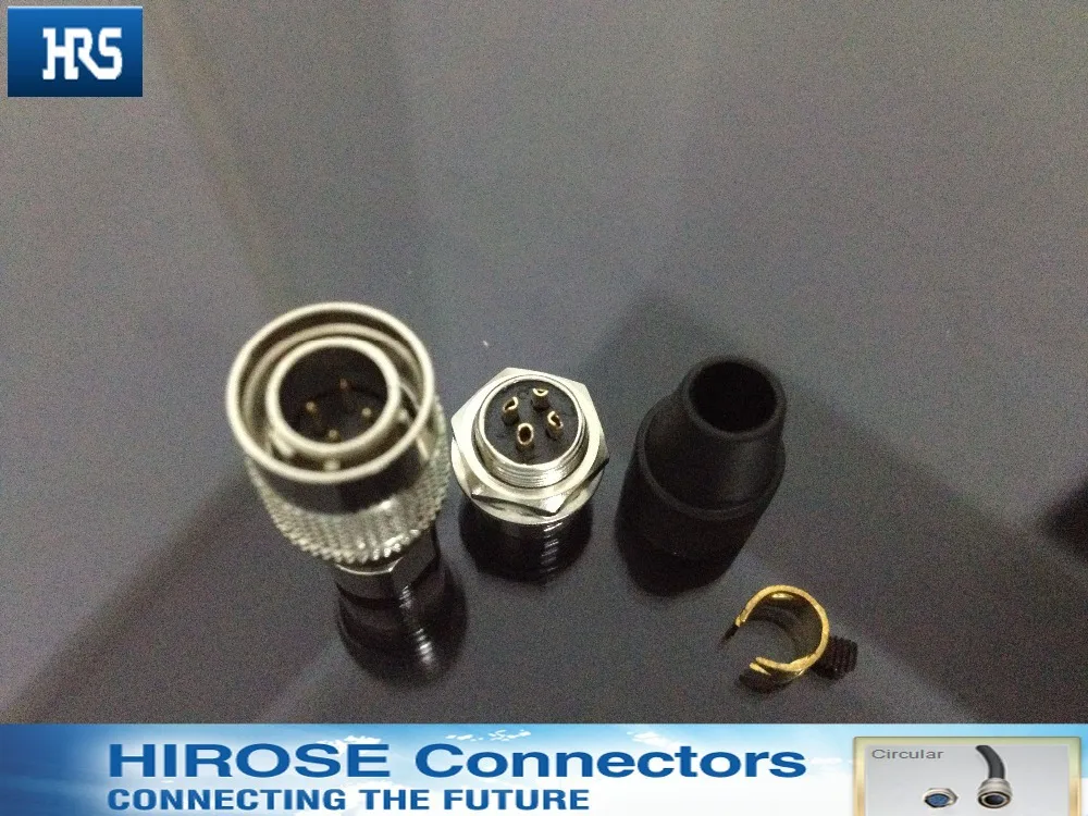 

Hirose connector plug socket HR10A - 7 p - 4 p, 4 pin plug socket. Industrial connectors, plug self-locking connector