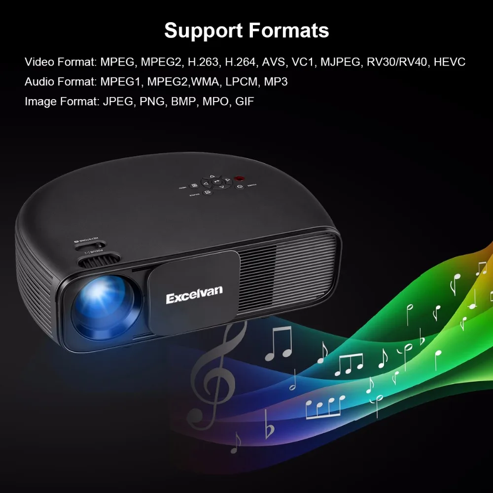 Excelvan CL760 HD ЖК-светодиодный проектор 3200 люмен 1080 P видео игры телевидение домашний кинотеатр проектор фильм проектор PK CL720 Projetor