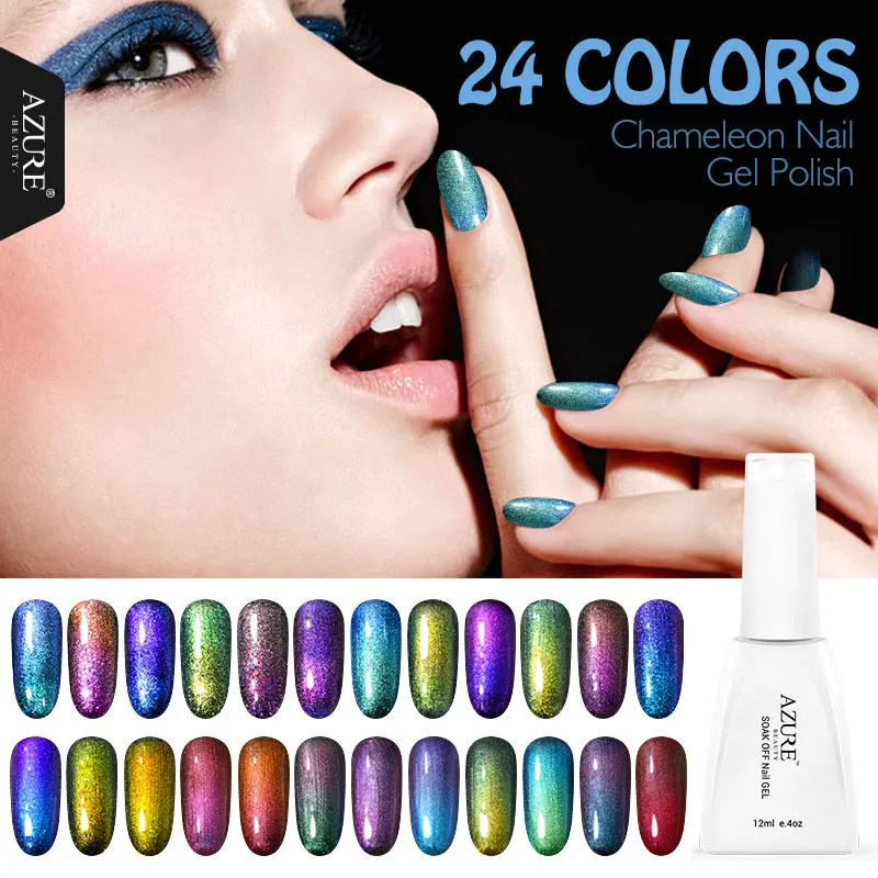 

Azure Beauty Phantom Chameleon Nail Gel Polish Soak Off UV Gel Nail Polish Shining Varnish Long-lasting Changing Gel Polish