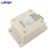 DC 12 В-24 В 8a инфракрасный PIR движения Сенсор контроллер переключатель для прокладки Освещение автоматический регулятор