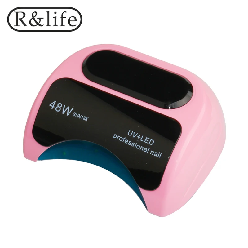 48W/24W LED UV Lamp Nail Dryer Sun Light For Gel Polish Curing with Bottom 10s/30s/60s | Красота и здоровье