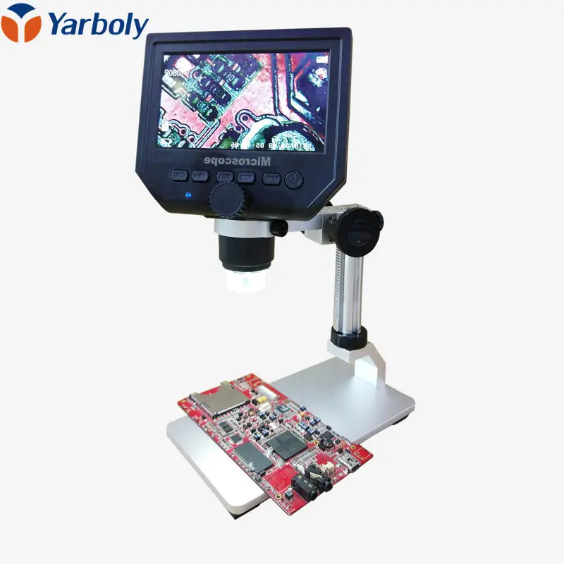 

600X digital microscope Mobile phone maintenance microscope electronic microscope Video Microscope Magnifier with Al-alloy stent