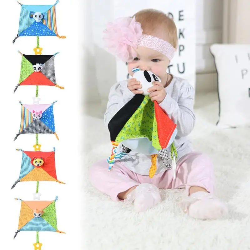 

29x29cm Creative Toothpaste Baby Comfort Towel Soft Comfortable Plush Multi-functional Hand Towel Doll Sleeping Towel