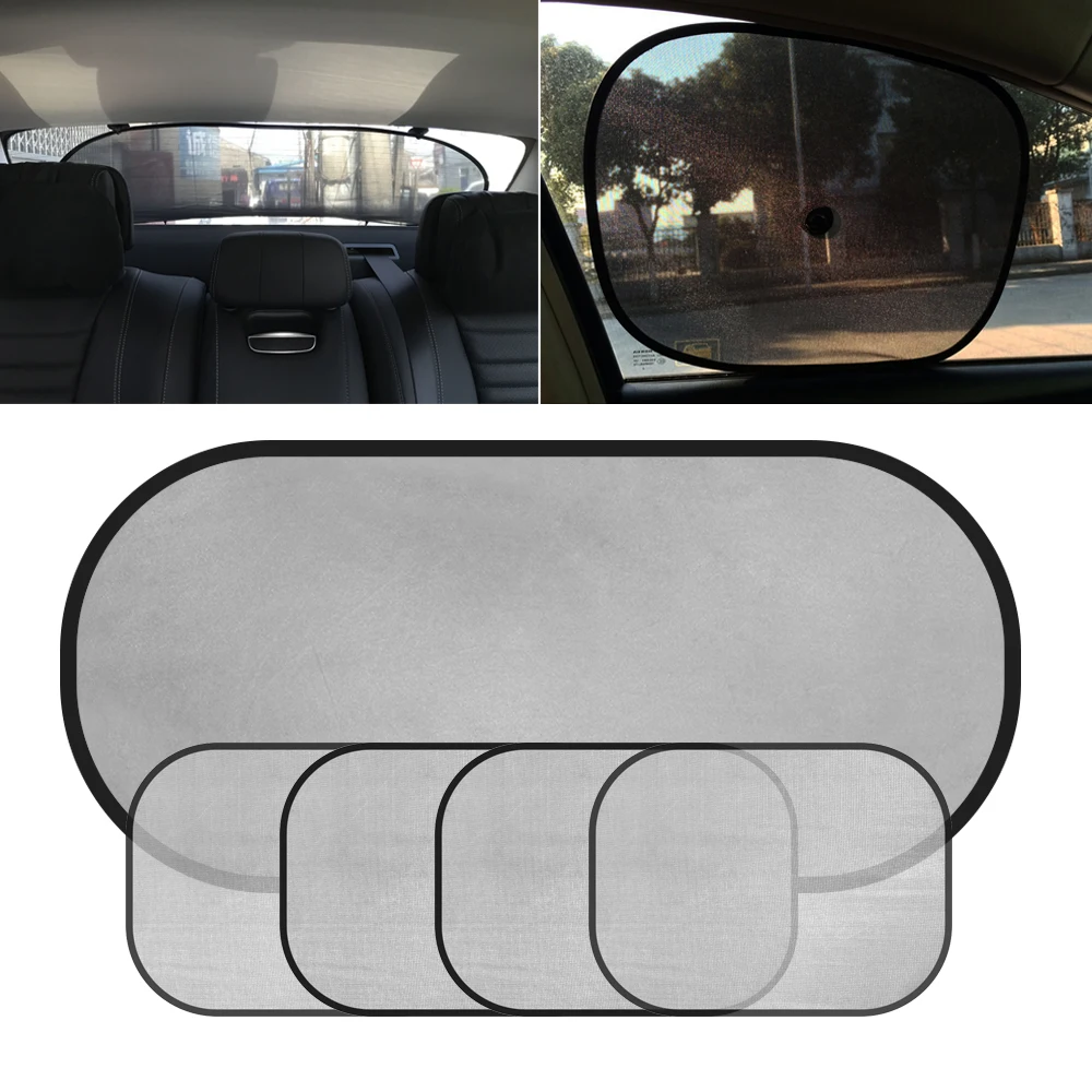 

5Pcs 3D Photocatalyst Mesh Sun Visor Window Screen Sunshade Car Curtain Car Cover Sunshade Car Interior Accessories