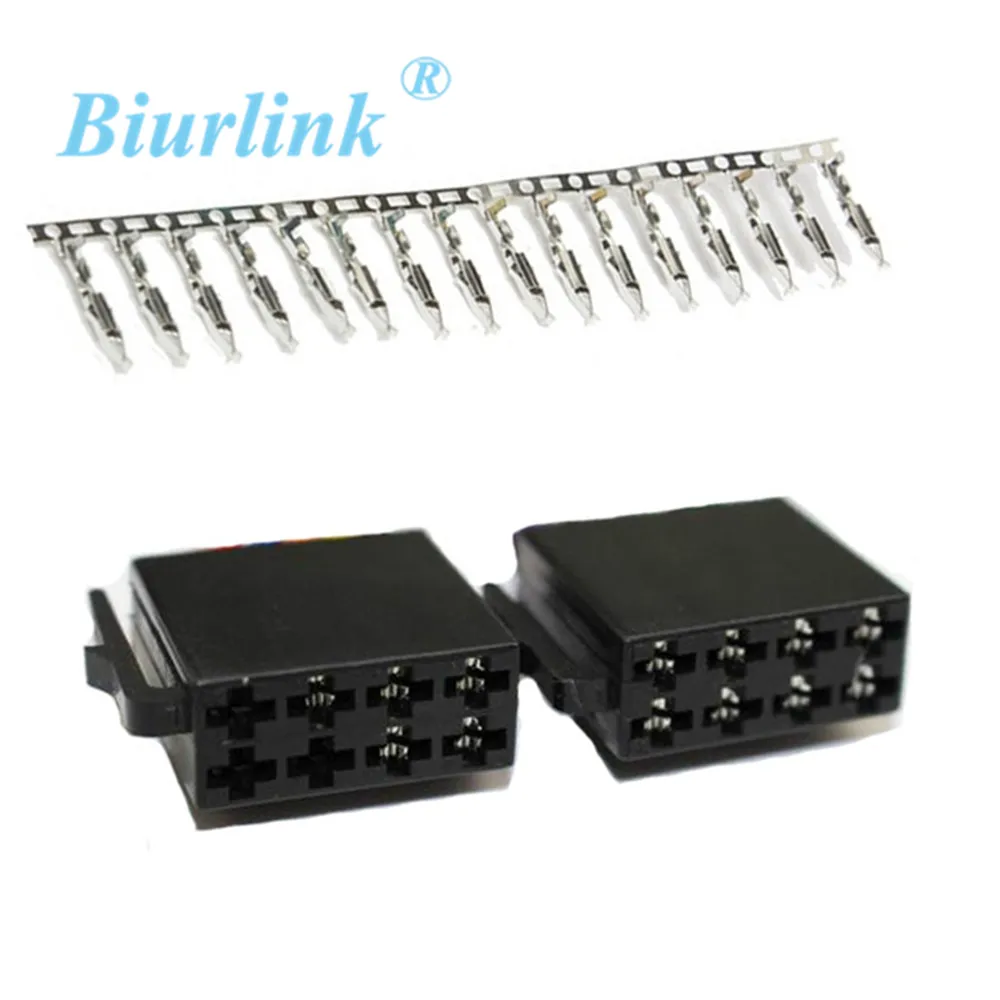 Biurlink Mini ISO 8 контактный разъем для клеммной колодки соединитель жгута кабеля
