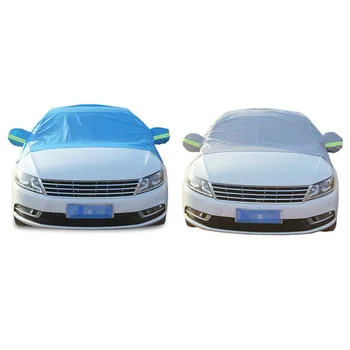 

Universal Car Covers Winter Outdoor Snow Freeze Prevention Half-Body Car Half Cover Sun UV Snow Dust Protection car-styling