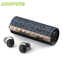 Padmate pamu прокрутки наушники Беспроводной заряда IPX6 водонепроницаемый Шум шумоподавления Беспроводной Bluetooth гарнитура для компьютера смартфон