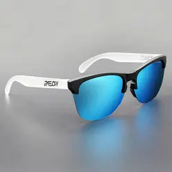 KDEAM оригинальный дизайн полу-поляризованные солнцезащитные очки без оправы Для мужчин Сверхлегкий TR90 рамка солнцезащитные очки мужские