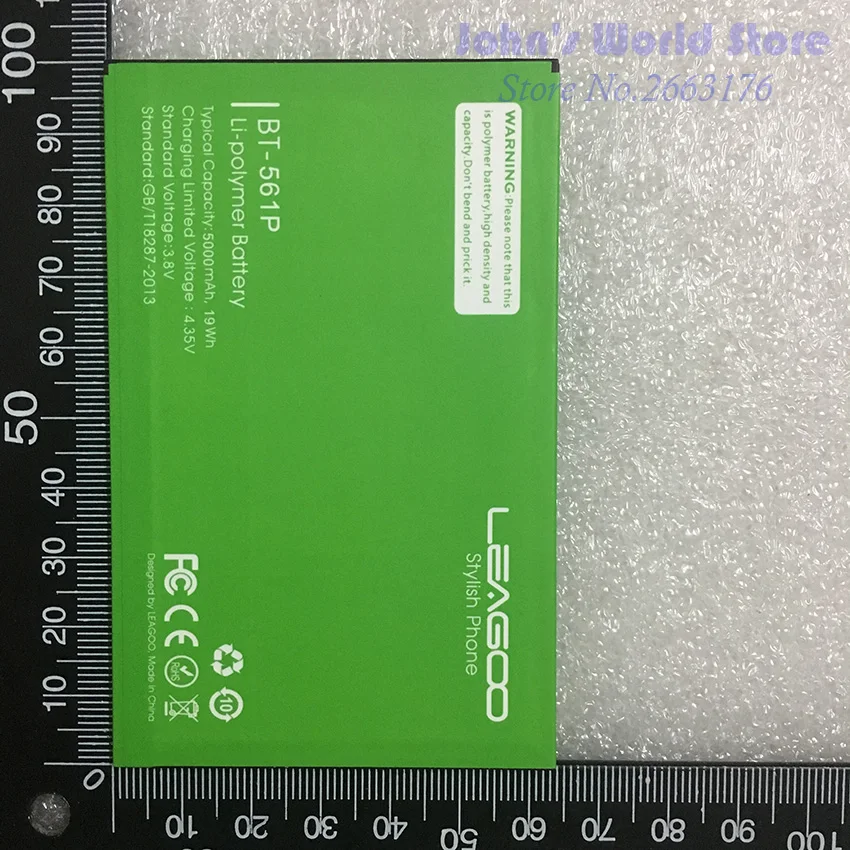 100% оригинал новый для Leagoo Shark5000 BT 561P 5000 мАч мобильный телефон высокого качества