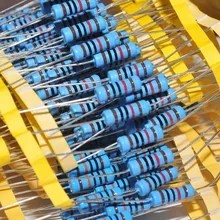 1280 шт. Резистор Комплект 0,25 W 64 значения X 20 штук Resistencias комплект резисторов металлическая пленка сопротивление 1 Ом-10 м Ом 1/4W металлический пленочный набор