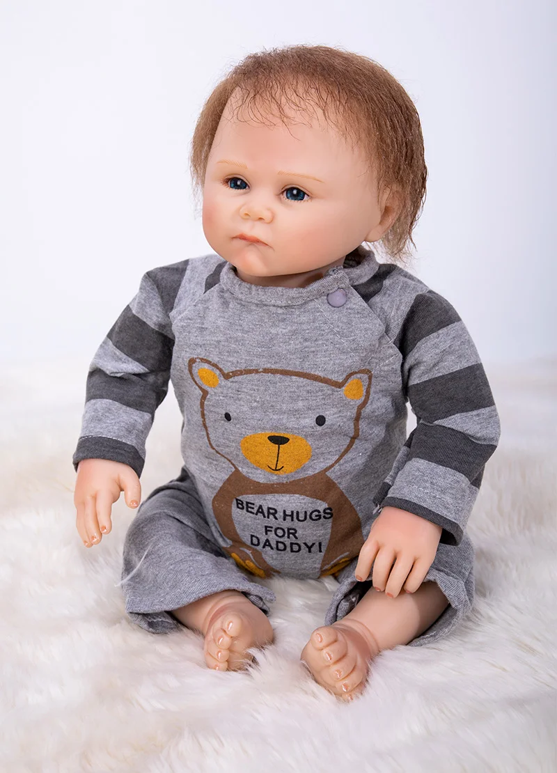 46cm Free shipping lifelike reborn baby doll wholesale soft real touch reborn dolls