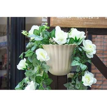 

Durable Single Hole Wall-mounted PP Pot Household Hanging Gardening Decoration Flower Pot - Pottery Color