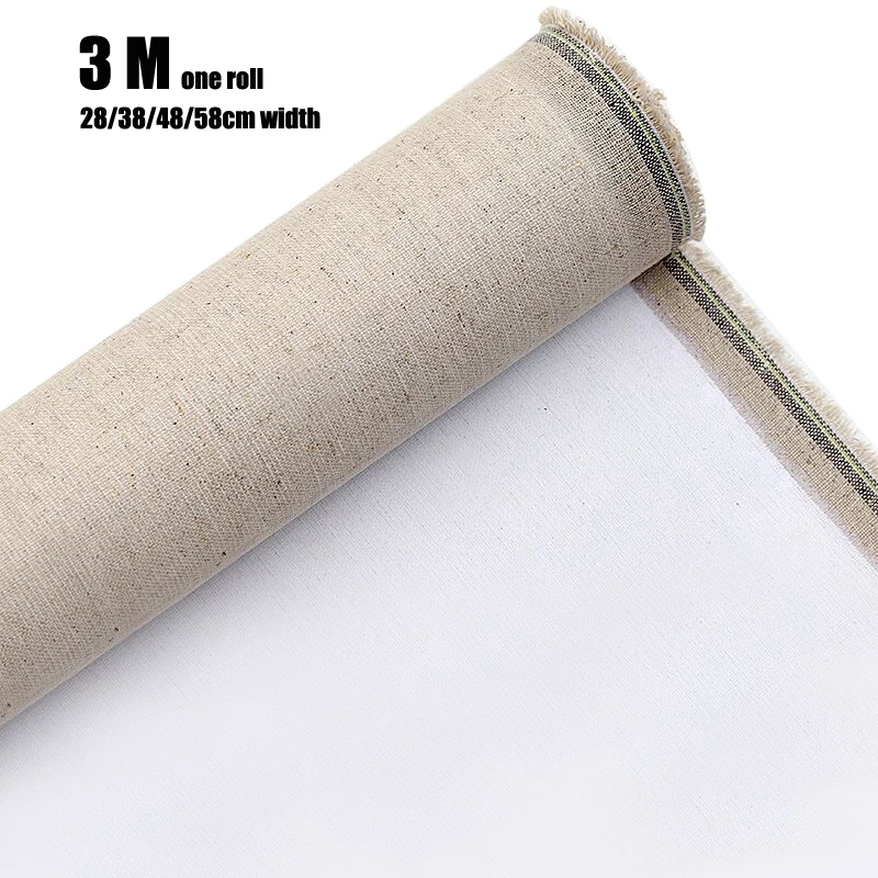 

Professional blank canvas for painting Layer Acrylic oil painting canvas Linen Blend Primed art supplies for artist 3M One Roll