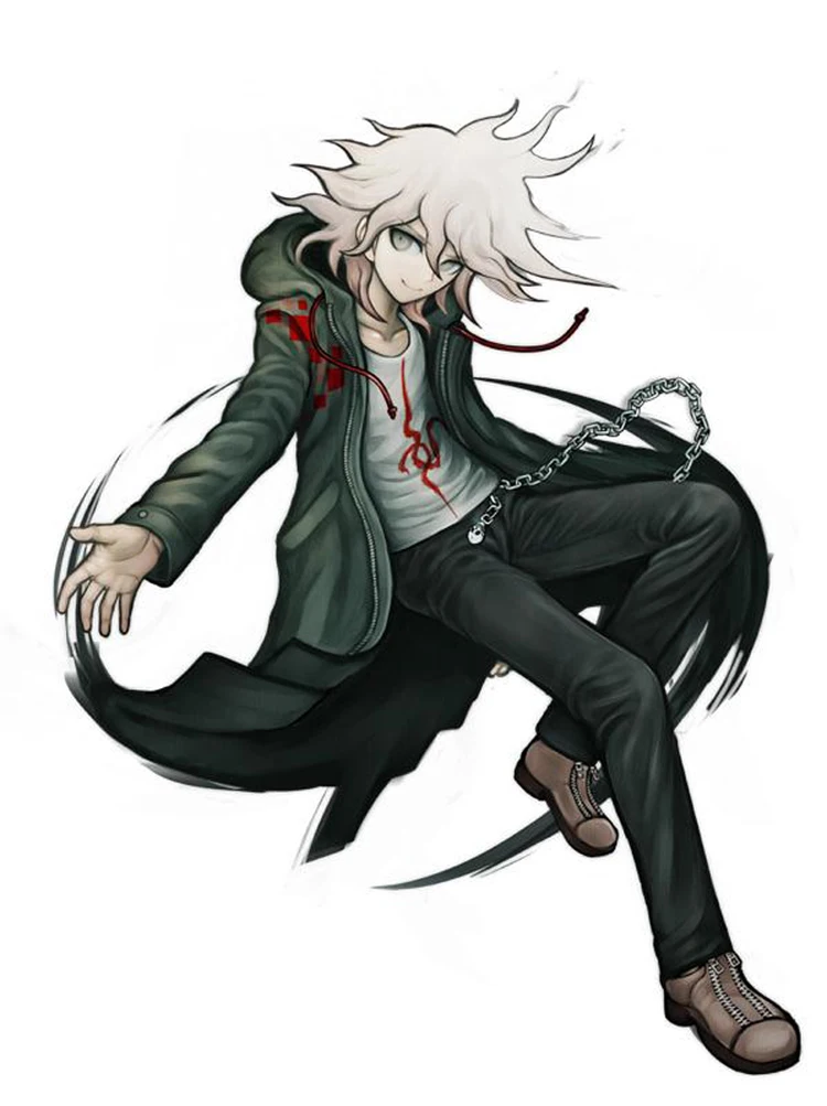 Супер Danganronpa Komaeda Nagito утепленная куртка с капюшоном карнавальный костюм Dangan Ronpa осень зима длинный плащ