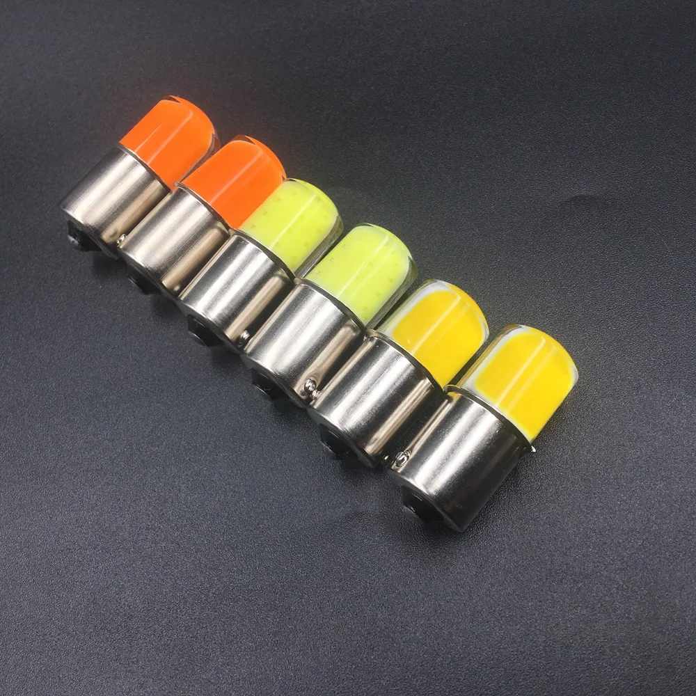 

2PCS 1157 BAY15D P21/5W 1156 P21W BA15S White Yellow Red COB Rear Turn Signal bulb Brake Light parking Auto Car Lamp