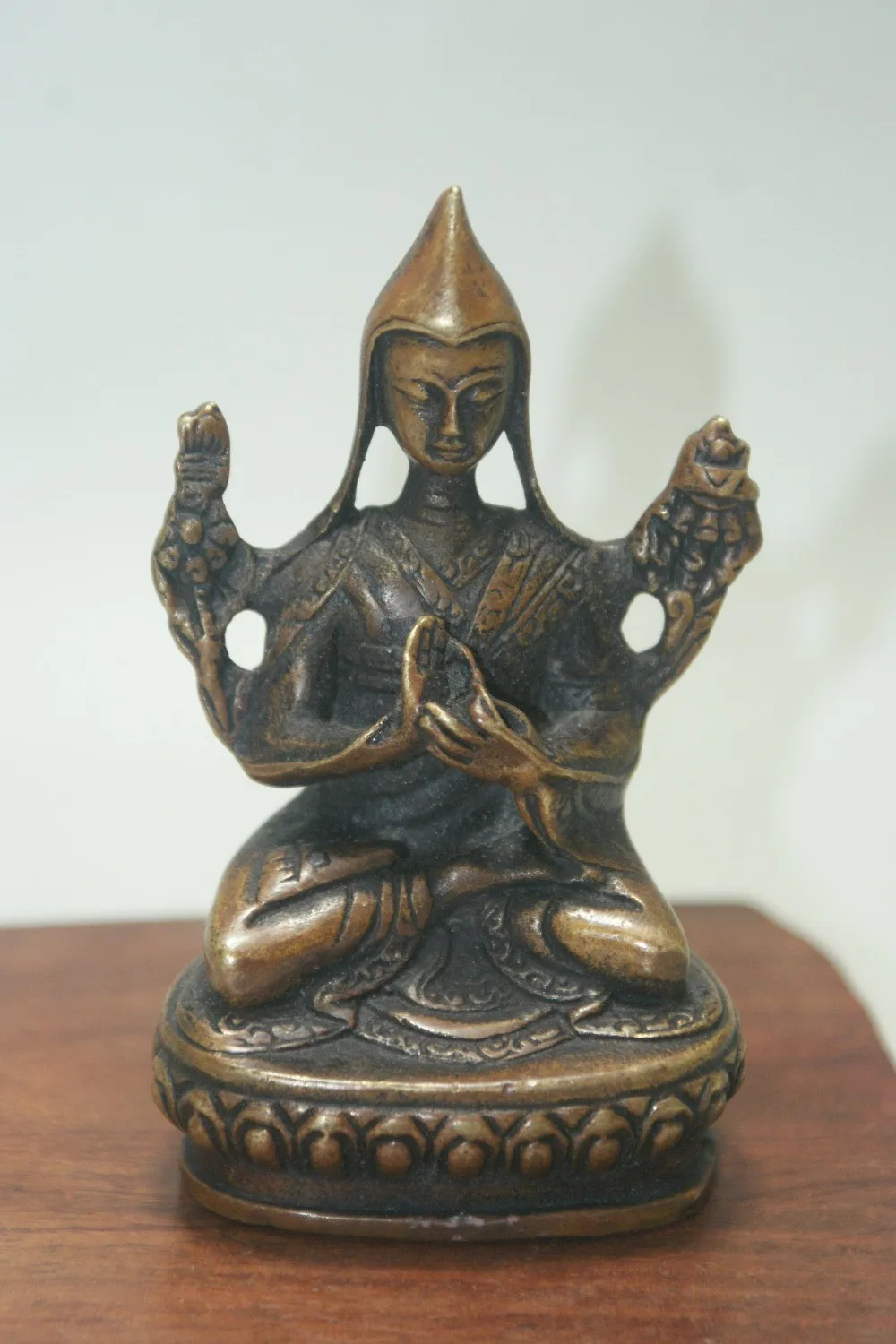 

China Old Tibet Tibetan Buddhism tara buddha statue GuanYin old Copper statue Free shipping