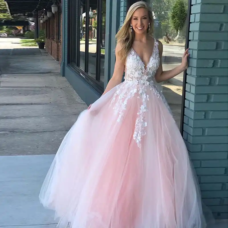 blush pink prom dresses 2019