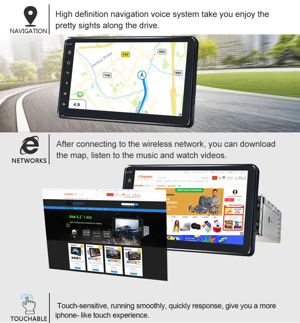 Top Single Din 7 Inch 2GB&32GB Autoradio Wifi SWC GPS Navigation Multimedia Universal Car Carplay DSP Stereo Head Unit 3 Top Single Din 7 Inch 2GB&32GB Autoradio Wifi SWC GPS Navigation Multimedia Universal Car Carplay DSP Stereo Head Unit 3