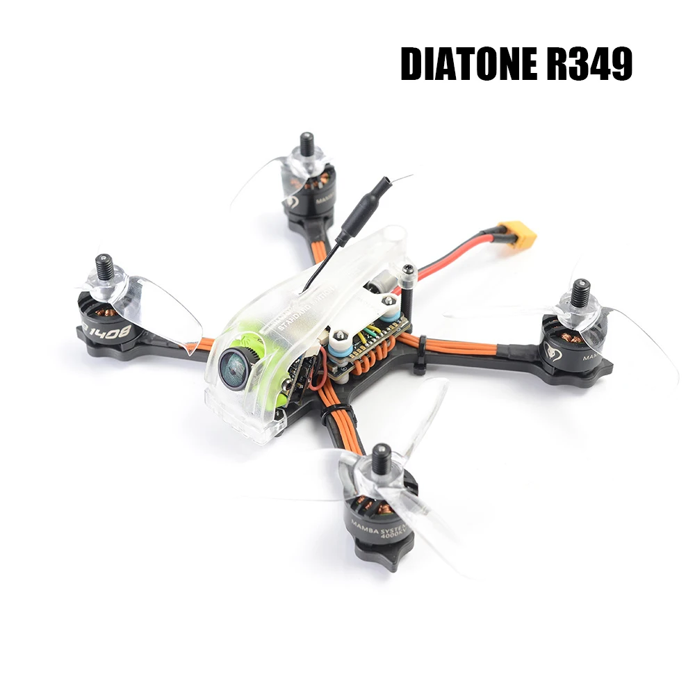 Квадрокоптер Diatone Innovation 2019 GT R349 3 дюйма 135 мм 4S F4 OSD 25A RunCam Micro Swift TX200U FPV RC гоночный