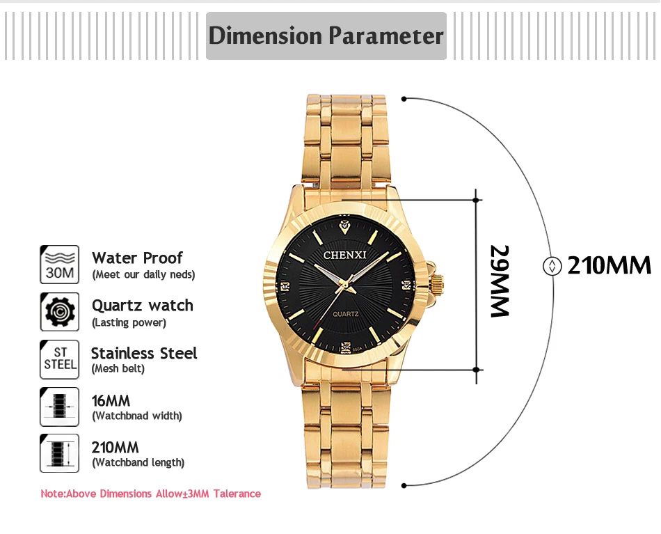 CHENXI, роскошные женские золотые часы, кварцевые часы, женские часы, ювелирные изделия, Дамский золотой ремешок, наручные часы, модные кварцевые часы для женщин