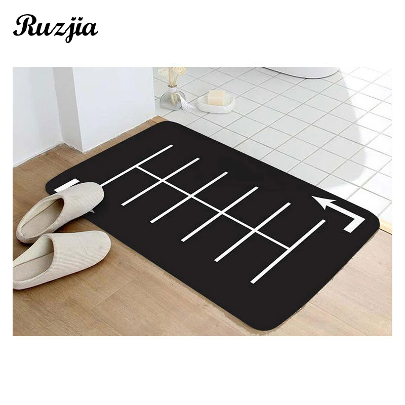 

60*90 Stripes Non Slip Front Door Mat Kids Carpets for the Modern Living Room Baby Corridor Walkway Floor Bedroom Bathroom Mats