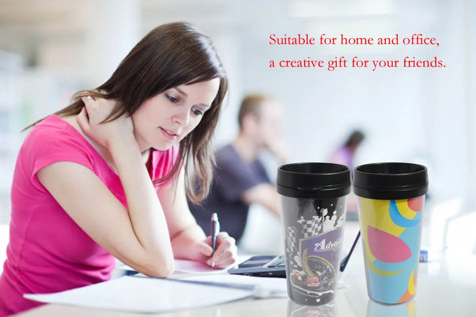550ml PS plastic double-layer mug (1)