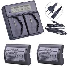 Lot de 2 batteries 3200mAh, EN EL18, ENEL18a + LCD, double chargeur rapide intelligent pour appareil photo reflex numérique Nikon D4, D4S, D5